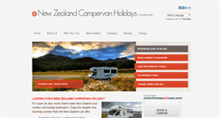 Desktop Screenshot of new-zealand-campervan-holidays.com